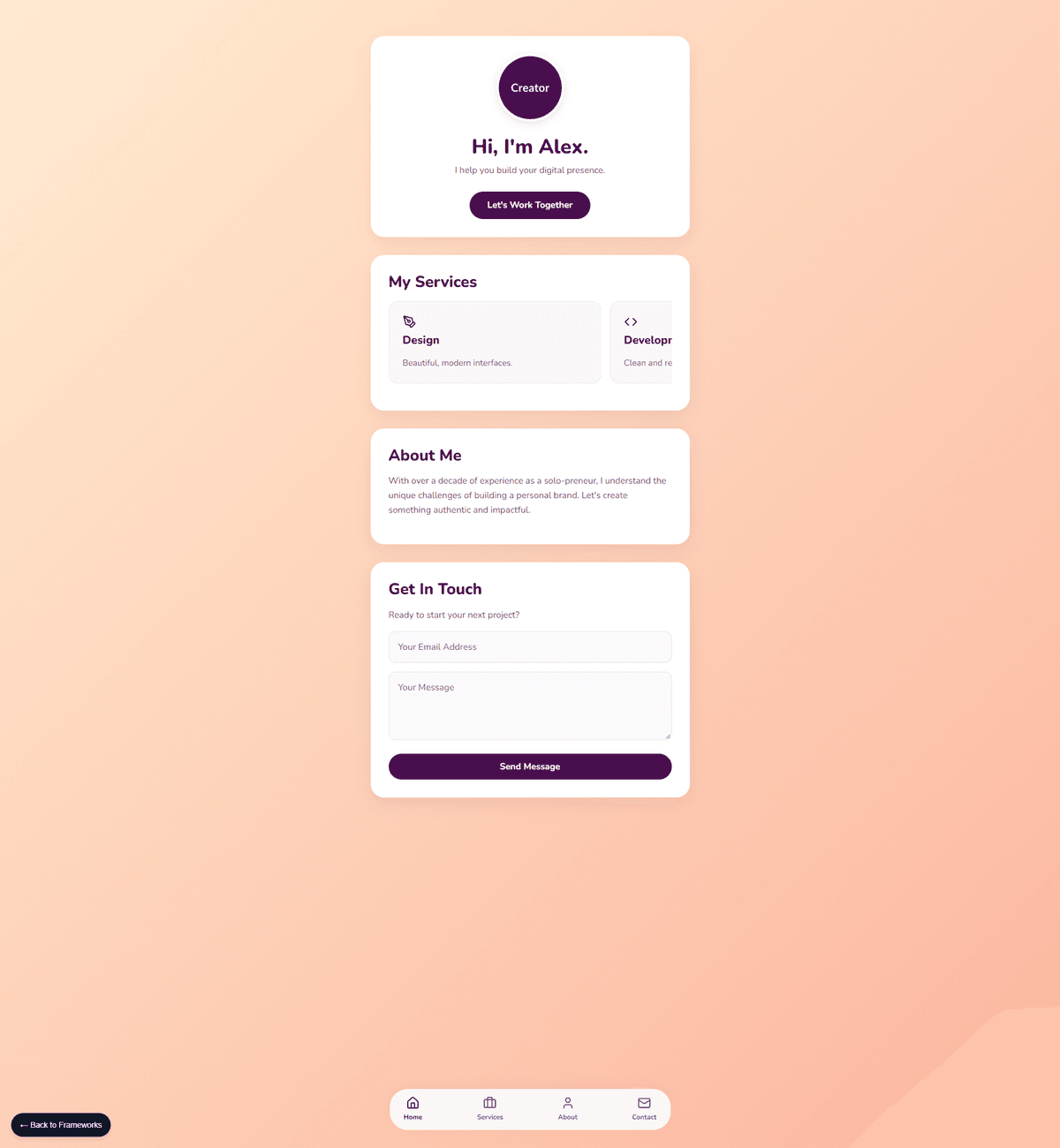 Mobile-First App Style Preview